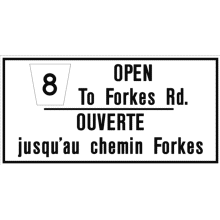 NEW ROADWAY OPEN/Nouvelle route ouverte